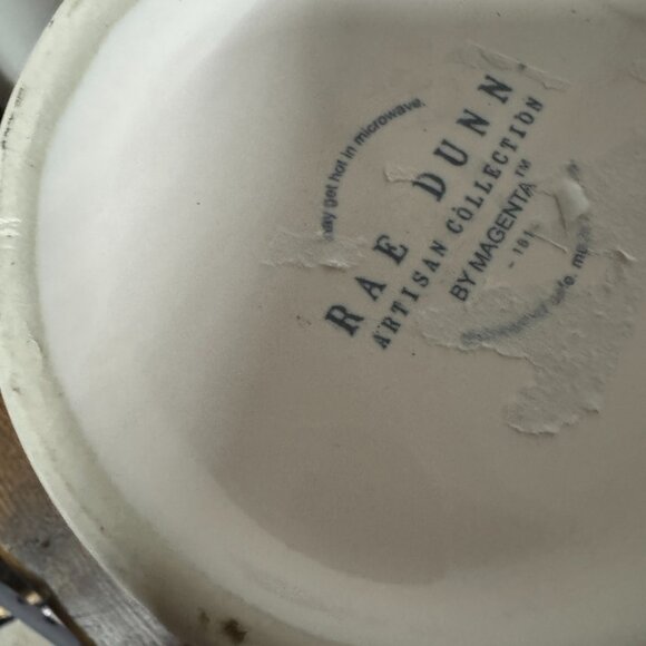 Rae Dunn by Magenta BEER Ceramic White Beer‎ Stein Mug NEW - Picture 5 of 6